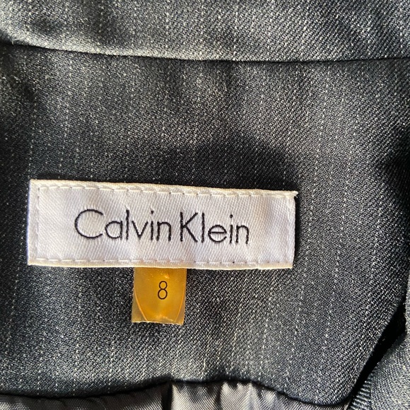 2/$10 Calvin Klein Black Pinstripe Blazer - Picture 4 of 7